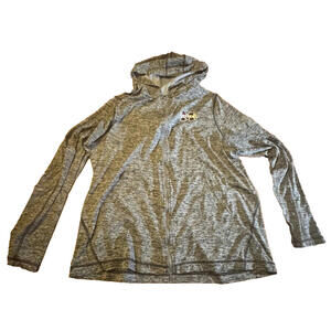Mississippi State Bulldogs Under Armour Grey Heat Gear Hoodie Mens Size L